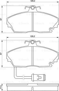 BOSCH 0 986 424 182 - Kit pastiglie freno, Freno a disco autozon.pro