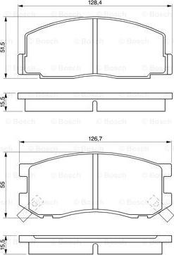 BOSCH 0 986 424 133 - Kit pastiglie freno, Freno a disco autozon.pro