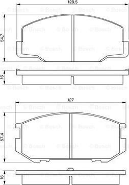 BOSCH 0 986 424 137 - Kit pastiglie freno, Freno a disco autozon.pro