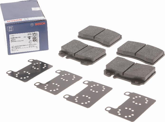 BOSCH 0 986 424 170 - Kit pastiglie freno, Freno a disco autozon.pro