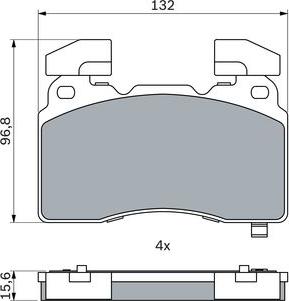 BOSCH 0 986 424 894 - Kit pastiglie freno, Freno a disco autozon.pro