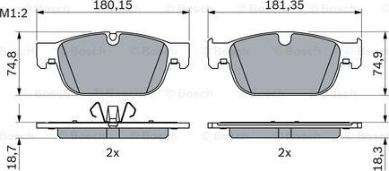 BOSCH 0 986 424 844 - Kit pastiglie freno, Freno a disco autozon.pro