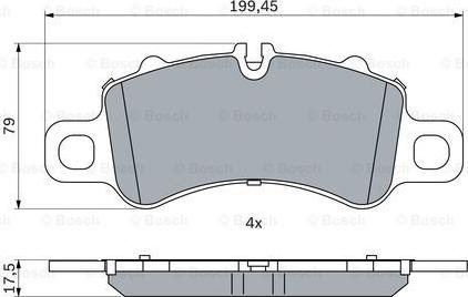 BOSCH 0 986 424 847 - Kit pastiglie freno, Freno a disco autozon.pro