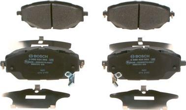 BOSCH 0 986 424 865 - Kit pastiglie freno, Freno a disco autozon.pro