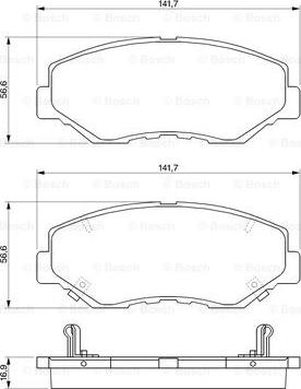 BOSCH 0 986 424 809 - Kit pastiglie freno, Freno a disco autozon.pro