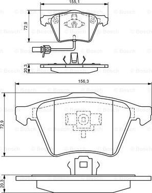 BOSCH 0 986 424 806 - Kit pastiglie freno, Freno a disco autozon.pro