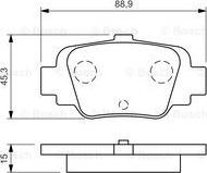 BOSCH 0 986 424 800 - Kit pastiglie freno, Freno a disco autozon.pro