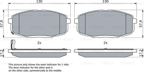 BOSCH 0 986 424 811 - Kit pastiglie freno, Freno a disco autozon.pro