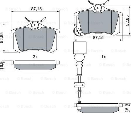 BOSCH 0 986 424 813 - Kit pastiglie freno, Freno a disco autozon.pro