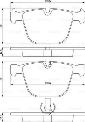 BOSCH 0 986 424 812 - Kit pastiglie freno, Freno a disco autozon.pro