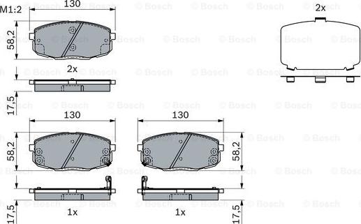 BOSCH 0 986 424 393 - Kit pastiglie freno, Freno a disco autozon.pro