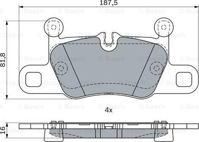 BOSCH 0 986 424 349 - Kit pastiglie freno, Freno a disco autozon.pro