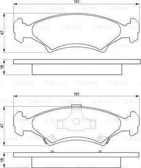 BOSCH 0 986 424 348 - Kit pastiglie freno, Freno a disco autozon.pro