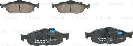 BOSCH 0 986 424 359 - Kit pastiglie freno, Freno a disco autozon.pro