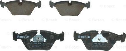 BOSCH 0 986 424 351 - Kit pastiglie freno, Freno a disco autozon.pro