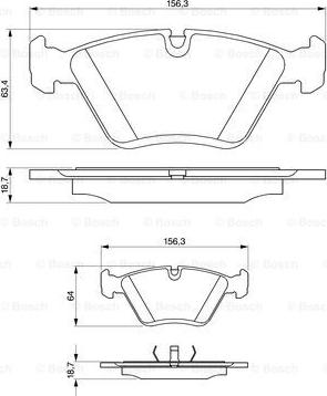 BOSCH 0 986 424 351 - Kit pastiglie freno, Freno a disco autozon.pro