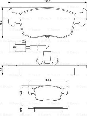 BOSCH 0 986 424 352 - Kit pastiglie freno, Freno a disco autozon.pro