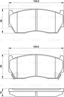 BOSCH 0 986 424 369 - Kit pastiglie freno, Freno a disco autozon.pro