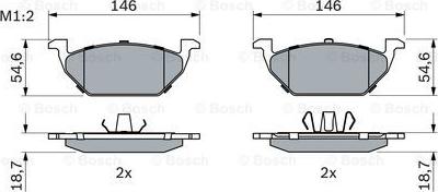 BOSCH 0 986 424 364 - Kit pastiglie freno, Freno a disco autozon.pro