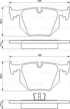 BOSCH 0 986 424 365 - Kit pastiglie freno, Freno a disco autozon.pro