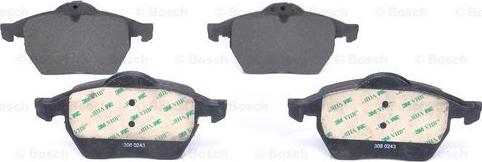 BOSCH 0 986 424 360 - Kit pastiglie freno, Freno a disco autozon.pro