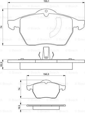 BOSCH 0 986 424 360 - Kit pastiglie freno, Freno a disco autozon.pro