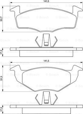 BOSCH 0 986 424 361 - Kit pastiglie freno, Freno a disco autozon.pro