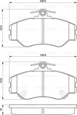 BOSCH 0 986 424 368 - Kit pastiglie freno, Freno a disco autozon.pro