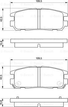 BOSCH 0 986 424 367 - Kit pastiglie freno, Freno a disco autozon.pro