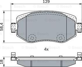 BOSCH 0 986 424 386 - Kit pastiglie freno, Freno a disco autozon.pro