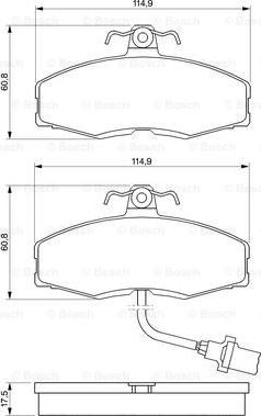 BOSCH 0 986 424 381 - Kit pastiglie freno, Freno a disco autozon.pro