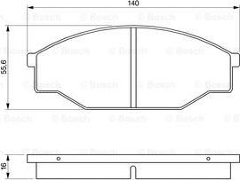 BOSCH 0 986 424 382 - Kit pastiglie freno, Freno a disco autozon.pro