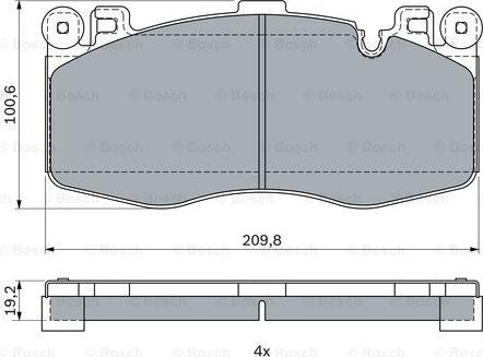 BOSCH 0 986 424 387 - Kit pastiglie freno, Freno a disco autozon.pro