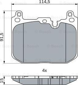 BOSCH 0 986 424 331 - Kit pastiglie freno, Freno a disco autozon.pro