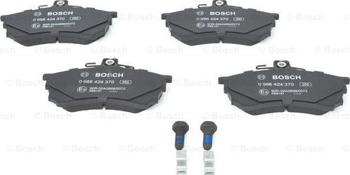 BOSCH 0 986 424 370 - Kit pastiglie freno, Freno a disco autozon.pro