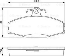 BOSCH 0 986 424 373 - Kit pastiglie freno, Freno a disco autozon.pro