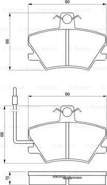 BOSCH 0 986 424 372 - Kit pastiglie freno, Freno a disco autozon.pro