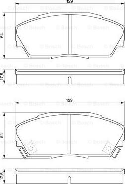 BOSCH 0 986 424 260 - Kit pastiglie freno, Freno a disco autozon.pro