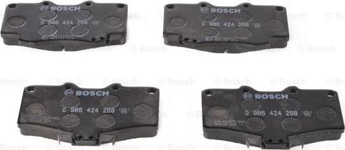 BOSCH 0 986 424 268 - Kit pastiglie freno, Freno a disco autozon.pro