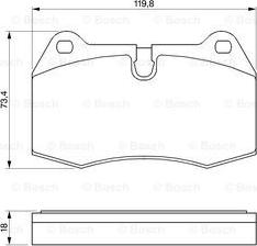 BOSCH 0 986 424 209 - Kit pastiglie freno, Freno a disco autozon.pro