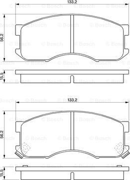 BOSCH 0 986 424 202 - Kit pastiglie freno, Freno a disco autozon.pro