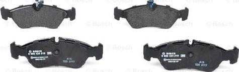 BOSCH 0 986 424 219 - Kit pastiglie freno, Freno a disco autozon.pro