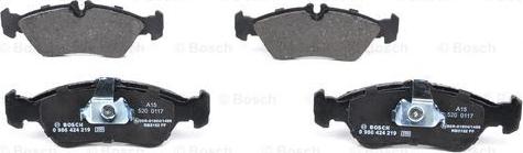 BOSCH 0 986 424 219 - Kit pastiglie freno, Freno a disco autozon.pro