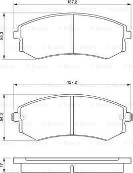 BOSCH 0 986 424 215 - Kit pastiglie freno, Freno a disco autozon.pro