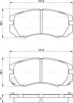 BOSCH 0 986 424 211 - Kit pastiglie freno, Freno a disco autozon.pro