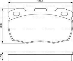 BOSCH 0 986 424 286 - Kit pastiglie freno, Freno a disco autozon.pro