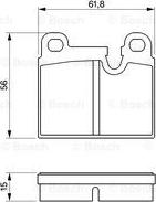 BOSCH 0 986 424 283 - Kit pastiglie freno, Freno a disco autozon.pro