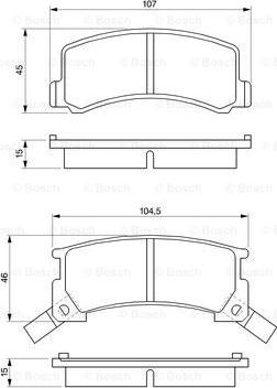 BOSCH 0 986 424 239 - Kit pastiglie freno, Freno a disco autozon.pro