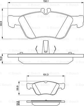 BOSCH 0 986 424 234 - Kit pastiglie freno, Freno a disco autozon.pro