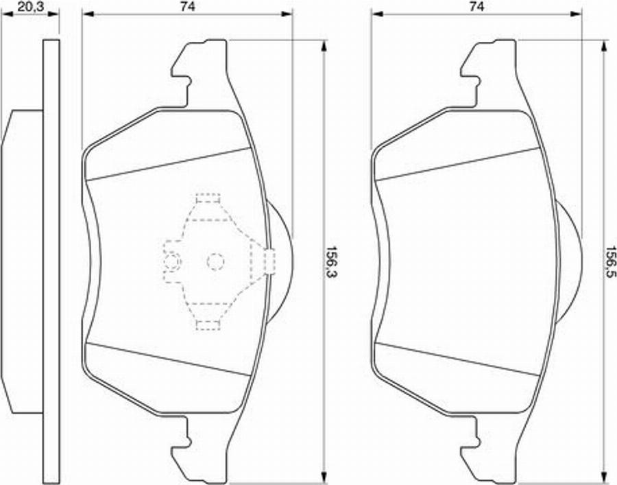 BOSCH 0986424236 - Kit pastiglie freno, Freno a disco autozon.pro